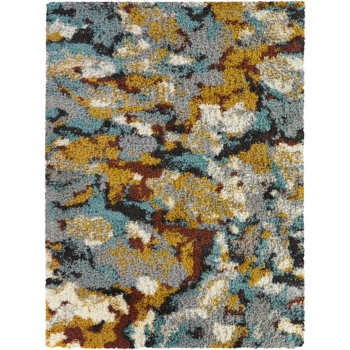 Kaden Abstract Shag  Area Rug