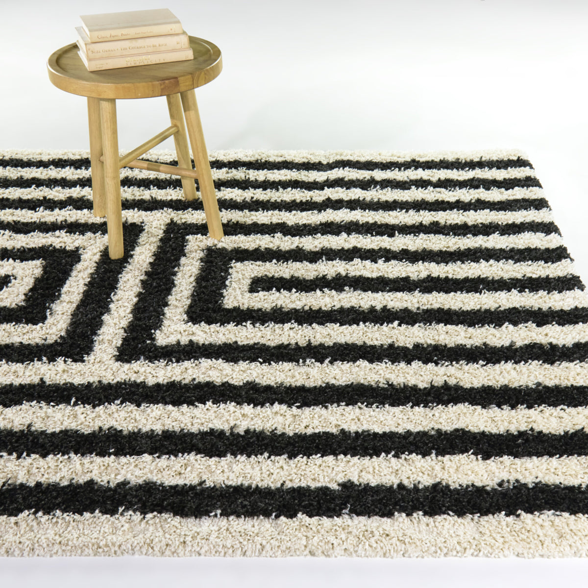 Philbin Striped Shag  Area Rug
