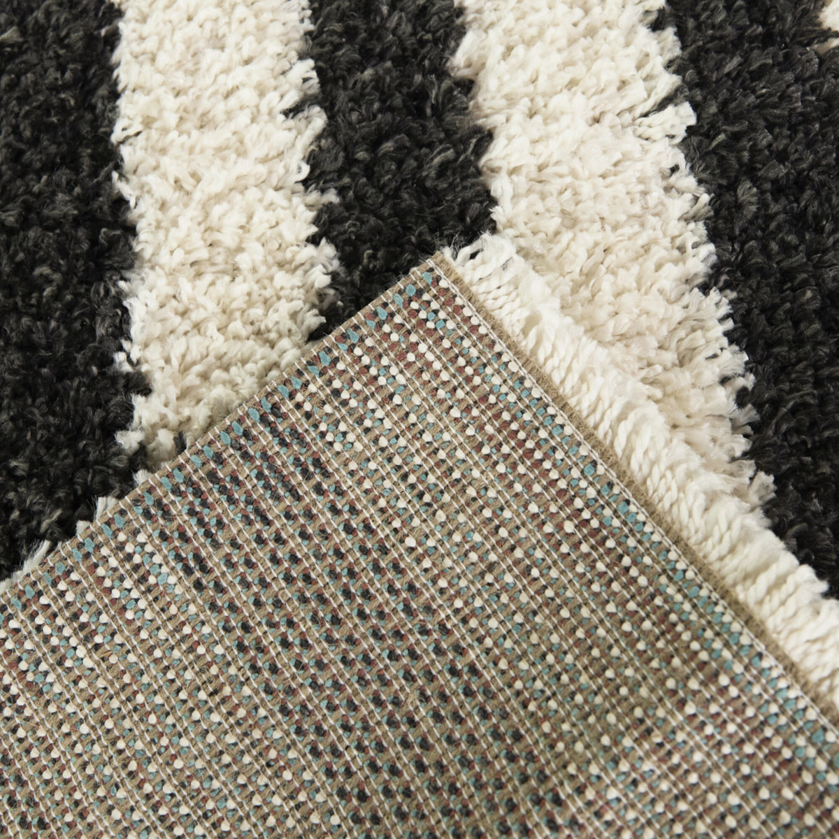 Philbin Striped Shag  Area Rug