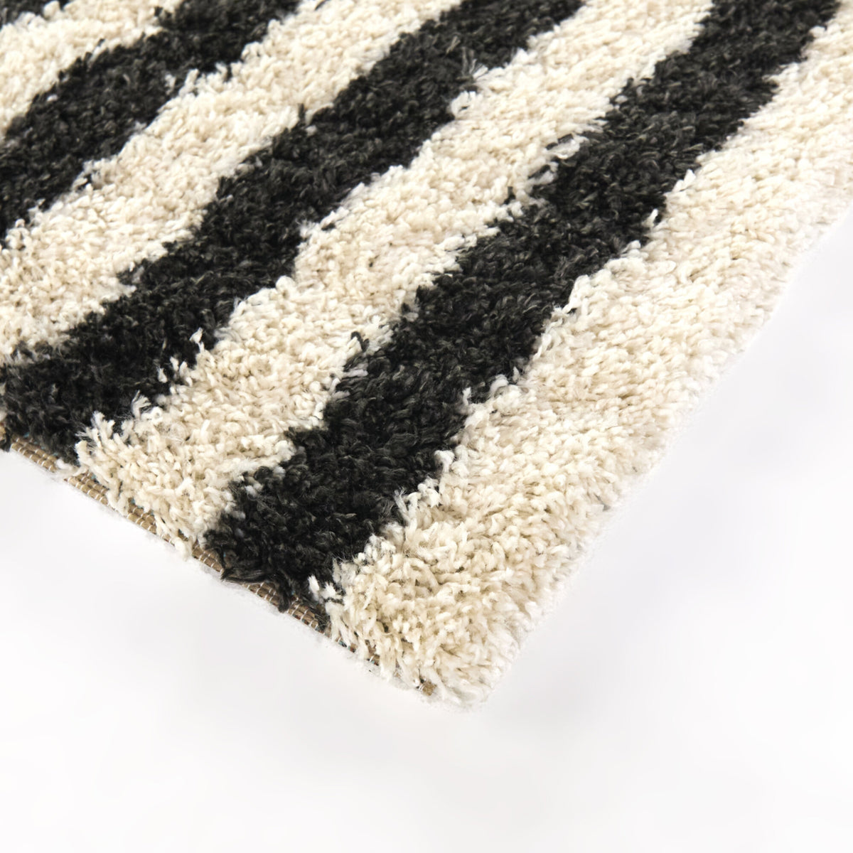 Philbin Striped Shag  Area Rug