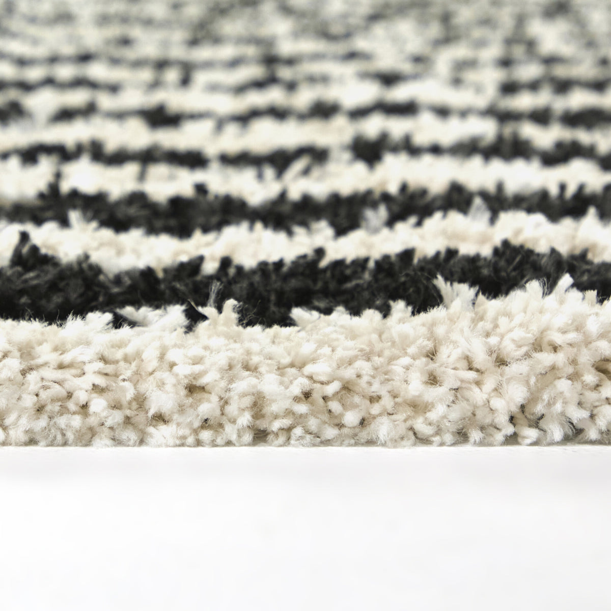 Philbin Striped Shag  Area Rug