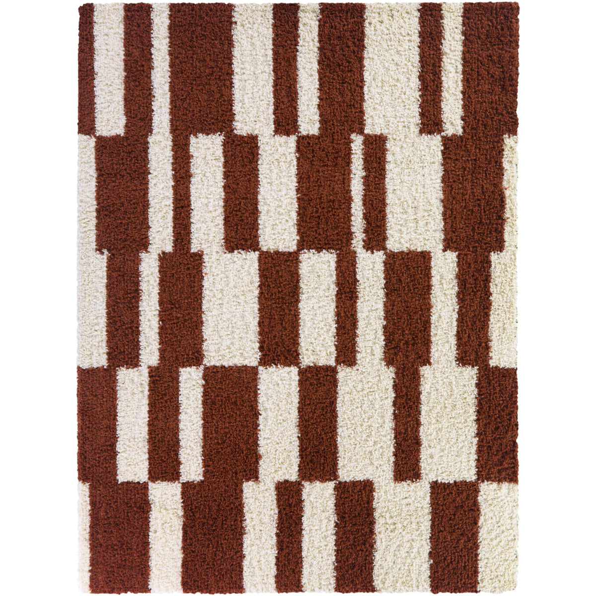 Grissom Checkered Shag  Area Rug
