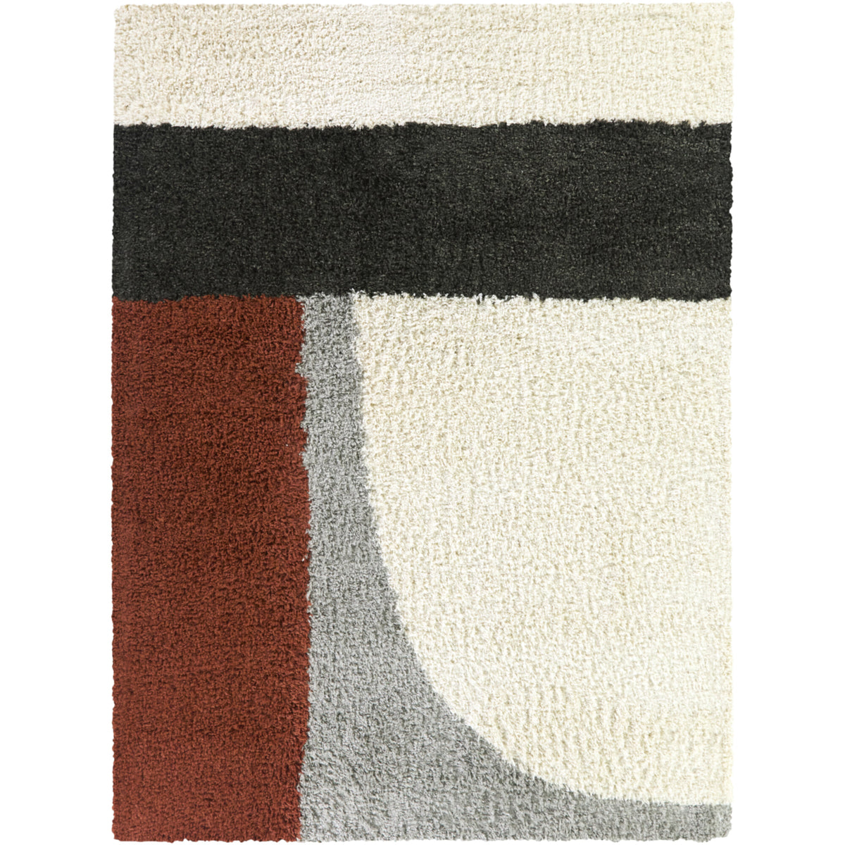 Thorin Geometric Shag  Area Rug