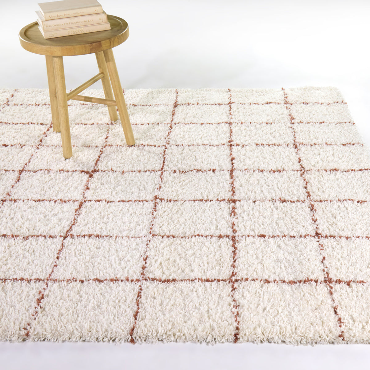 Melinda Geometric Shag  Area Rug