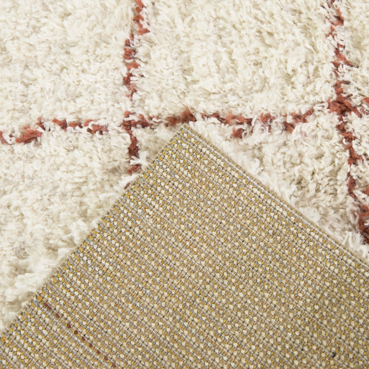 Melinda Geometric Shag  Area Rug