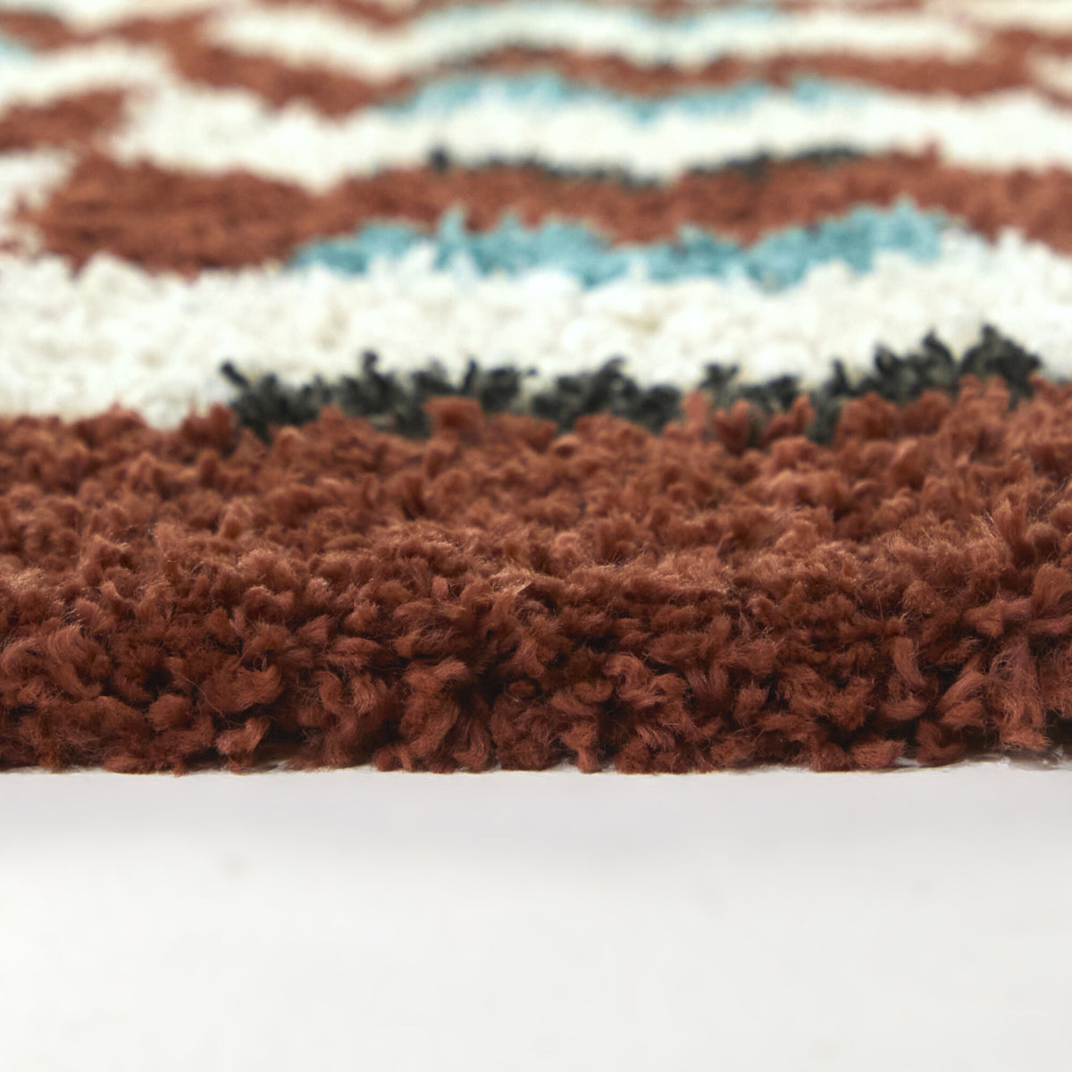 Hammes Checkered Shag Area Rug
