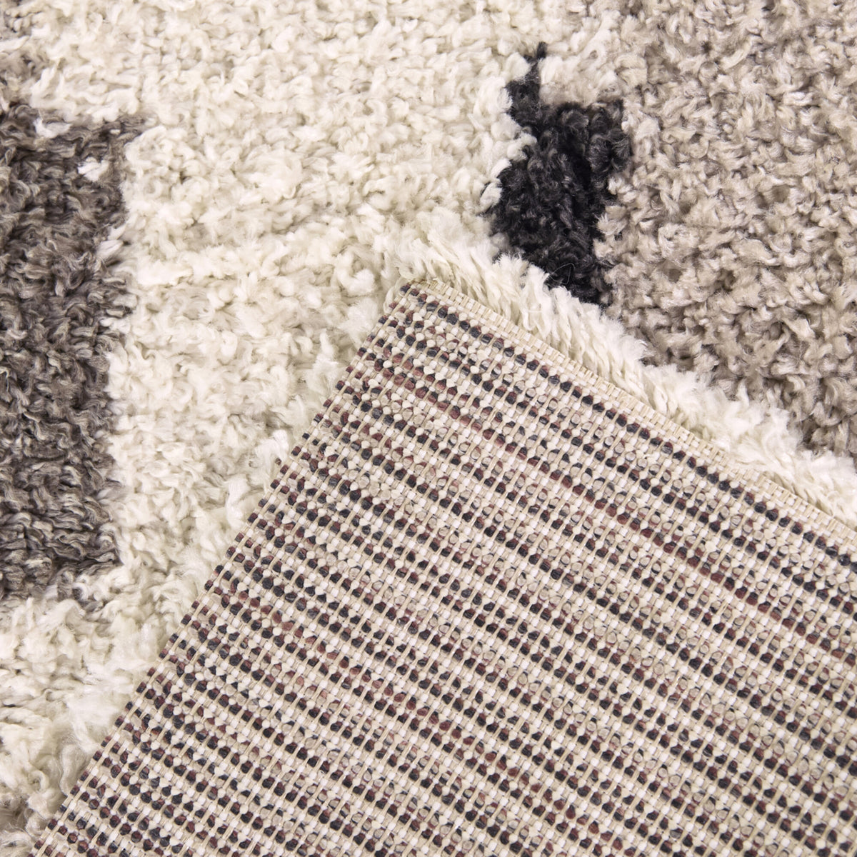 Hammes Checkered Shag  Area Rug