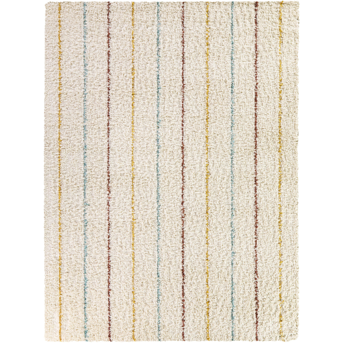 Patricia Striped Shag  Area Rug