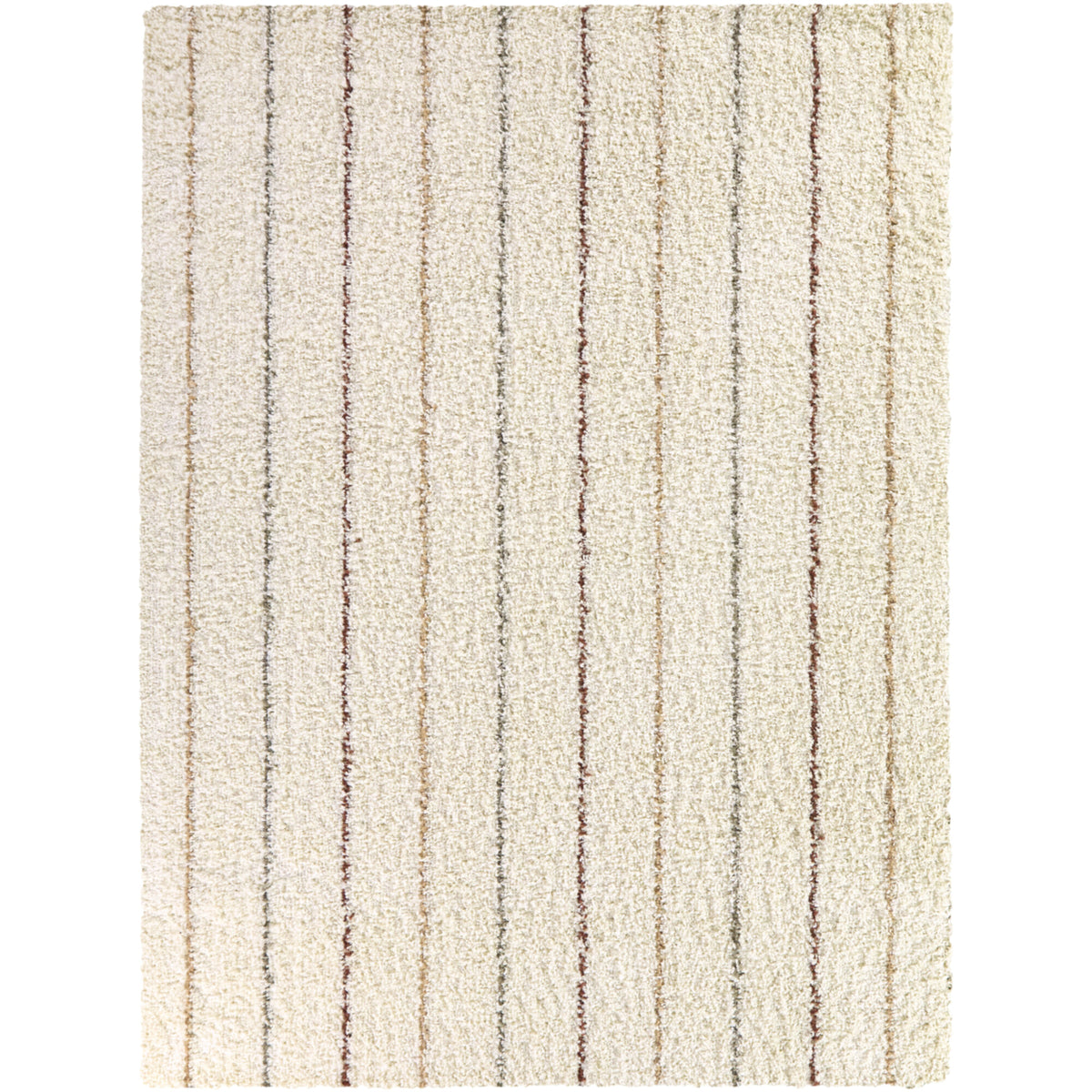 Patricia Striped Shag  Area Rug