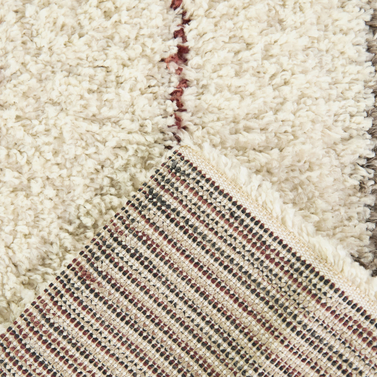 Patricia Striped Shag  Area Rug