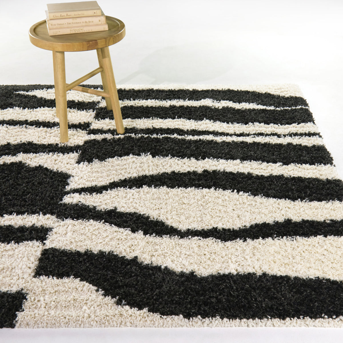 Mobius Abstract Shag  Area Rug