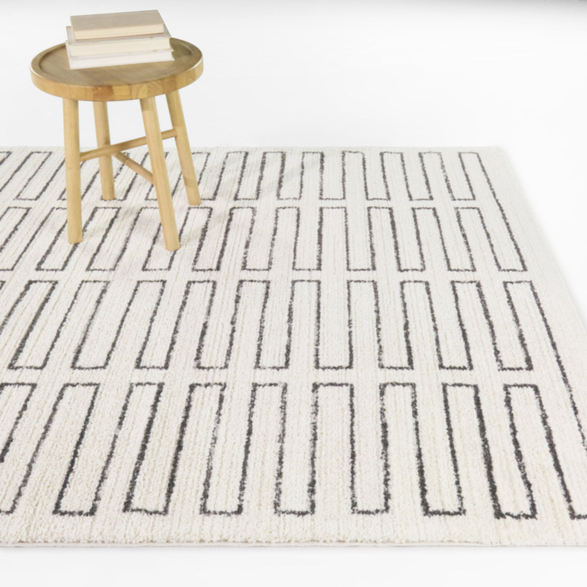 Structured Geometric Area Rug
