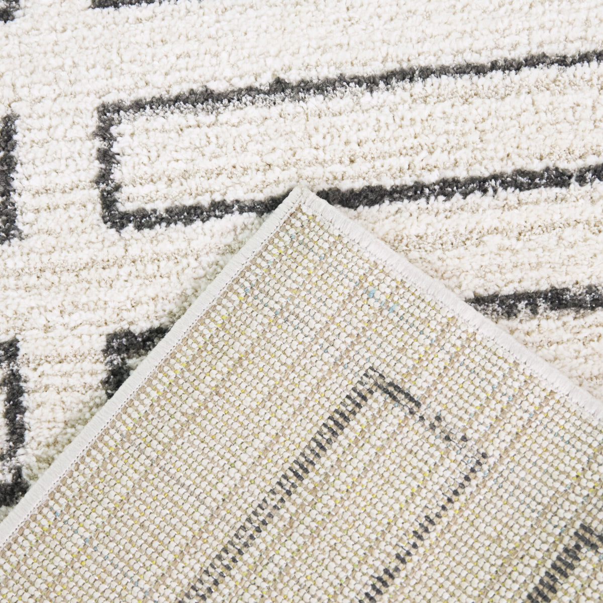 Structured Geometric Area Rug