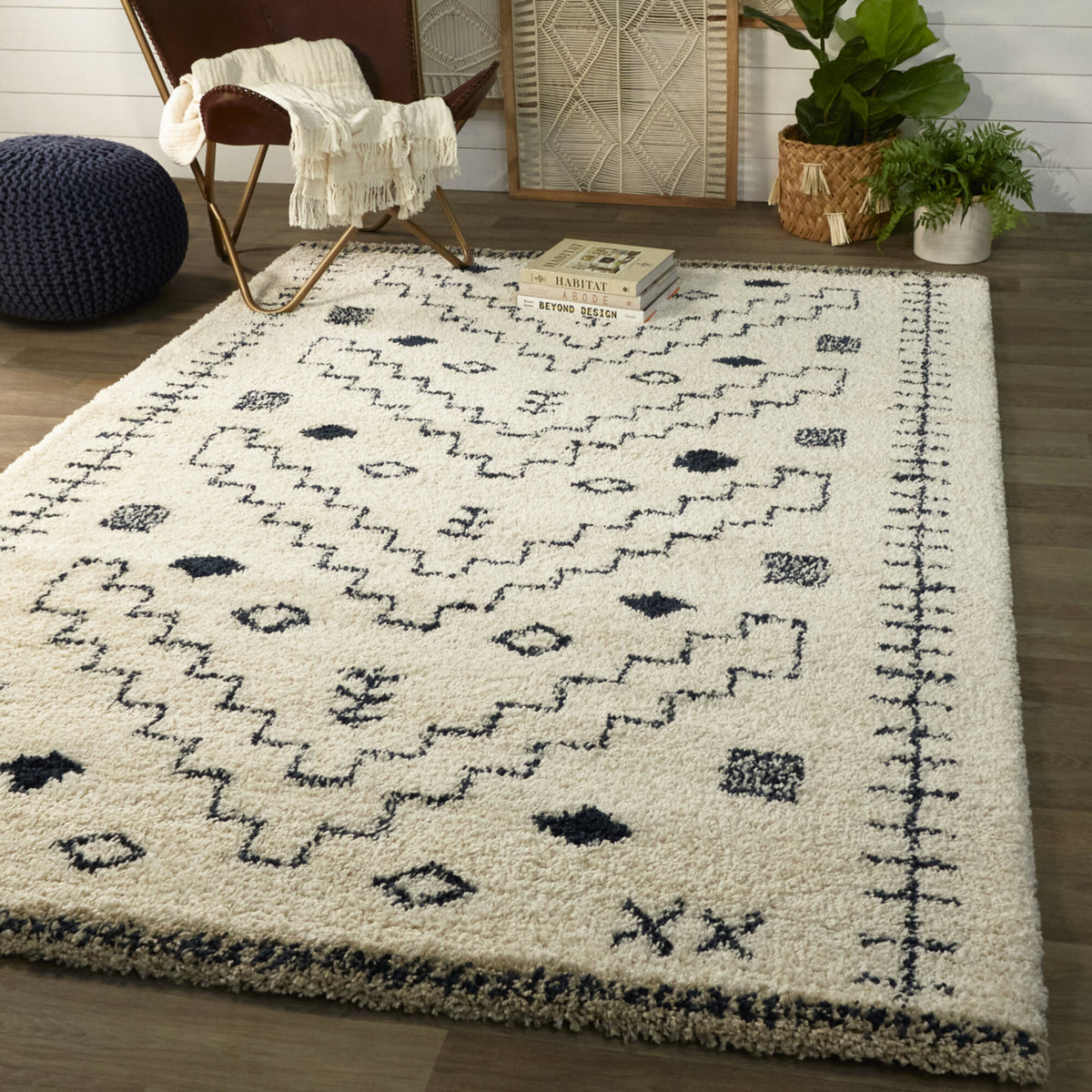 Dawa Southwestern Shag Area Rug