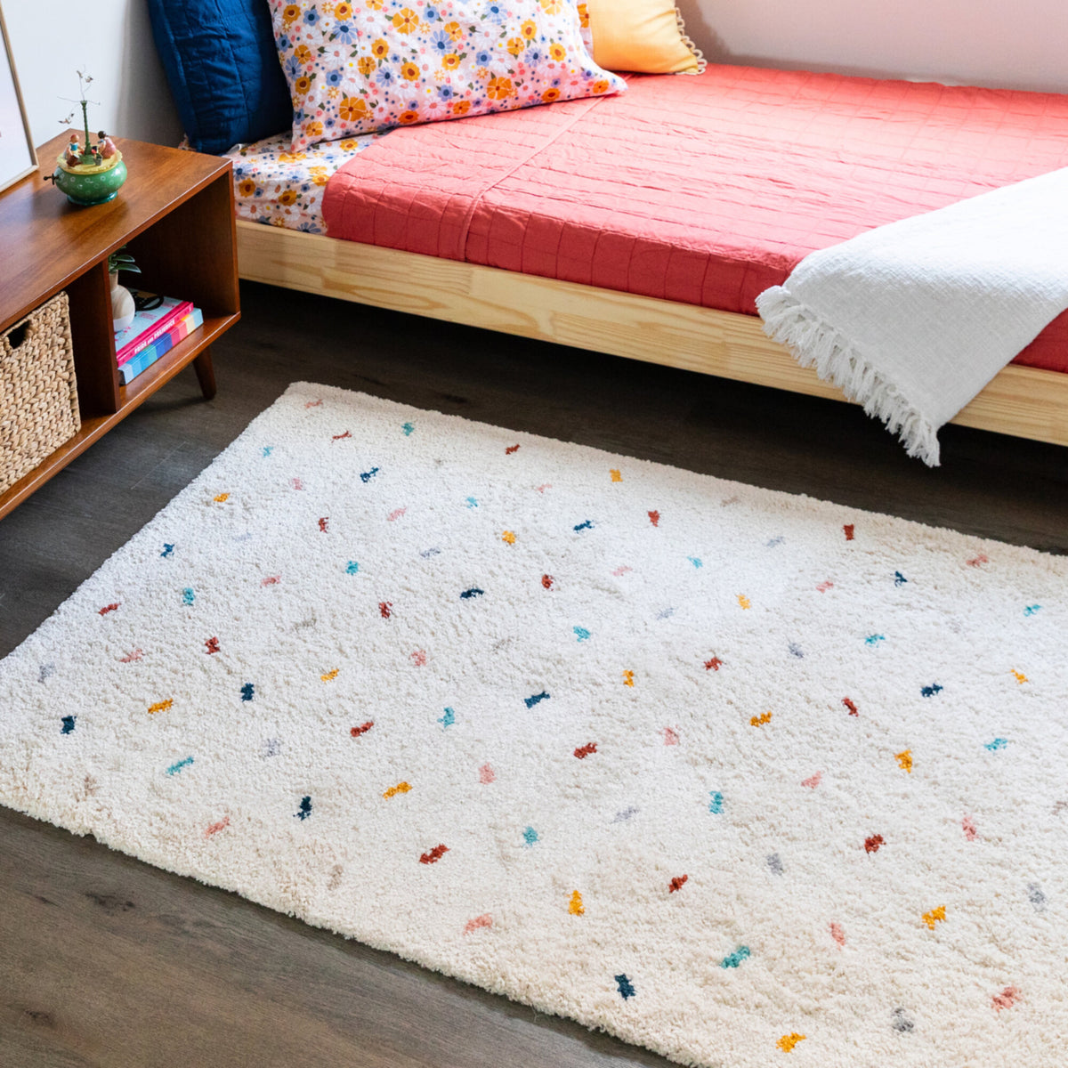 Enrica Dots Shag Area Rug