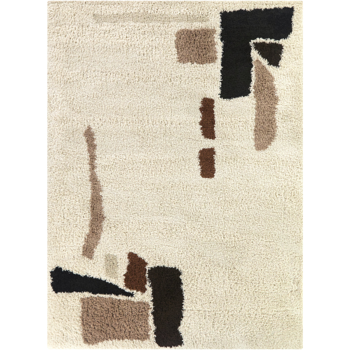 Botello Abstract Shag Area Rug