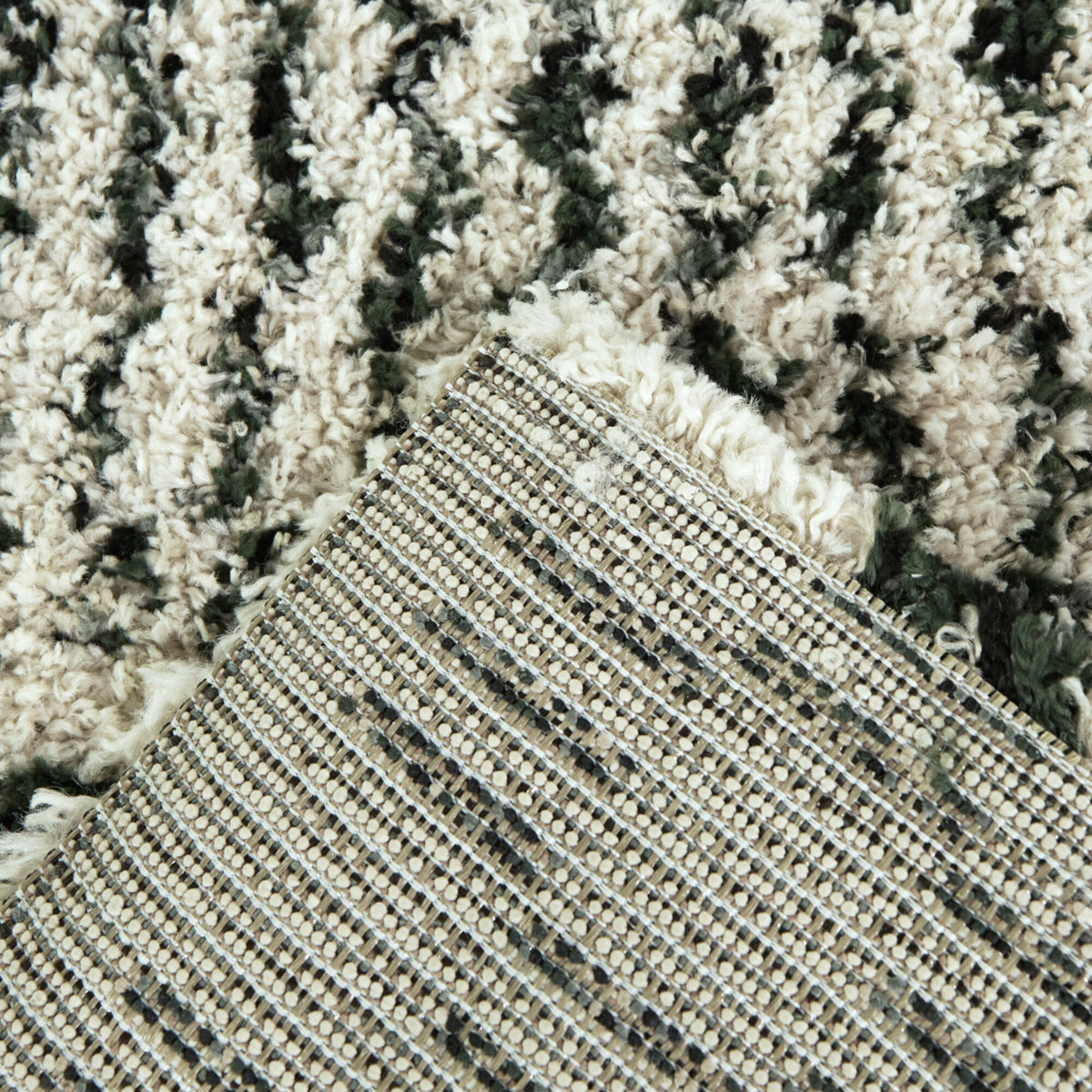 Mendieta Checkered Shag Area Rug