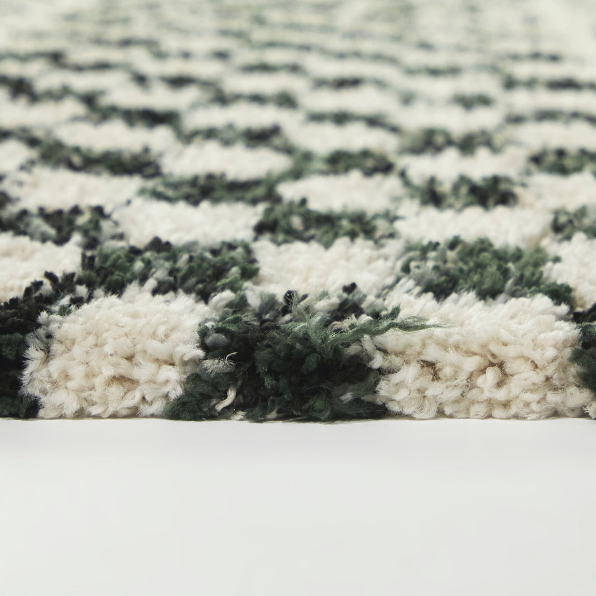 Mendieta Checkered Shag Area Rug