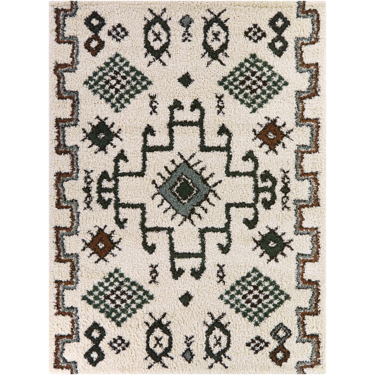 Felipe Southwestern Shag Area Rug