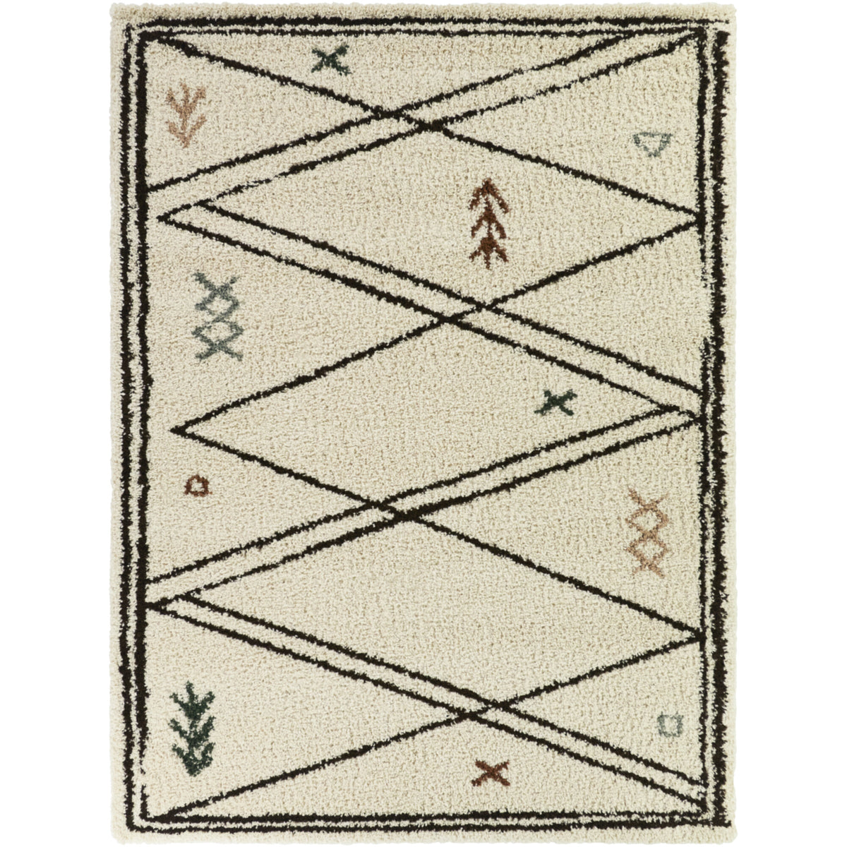 Lopes Modern Moroccan Shag Area Rug