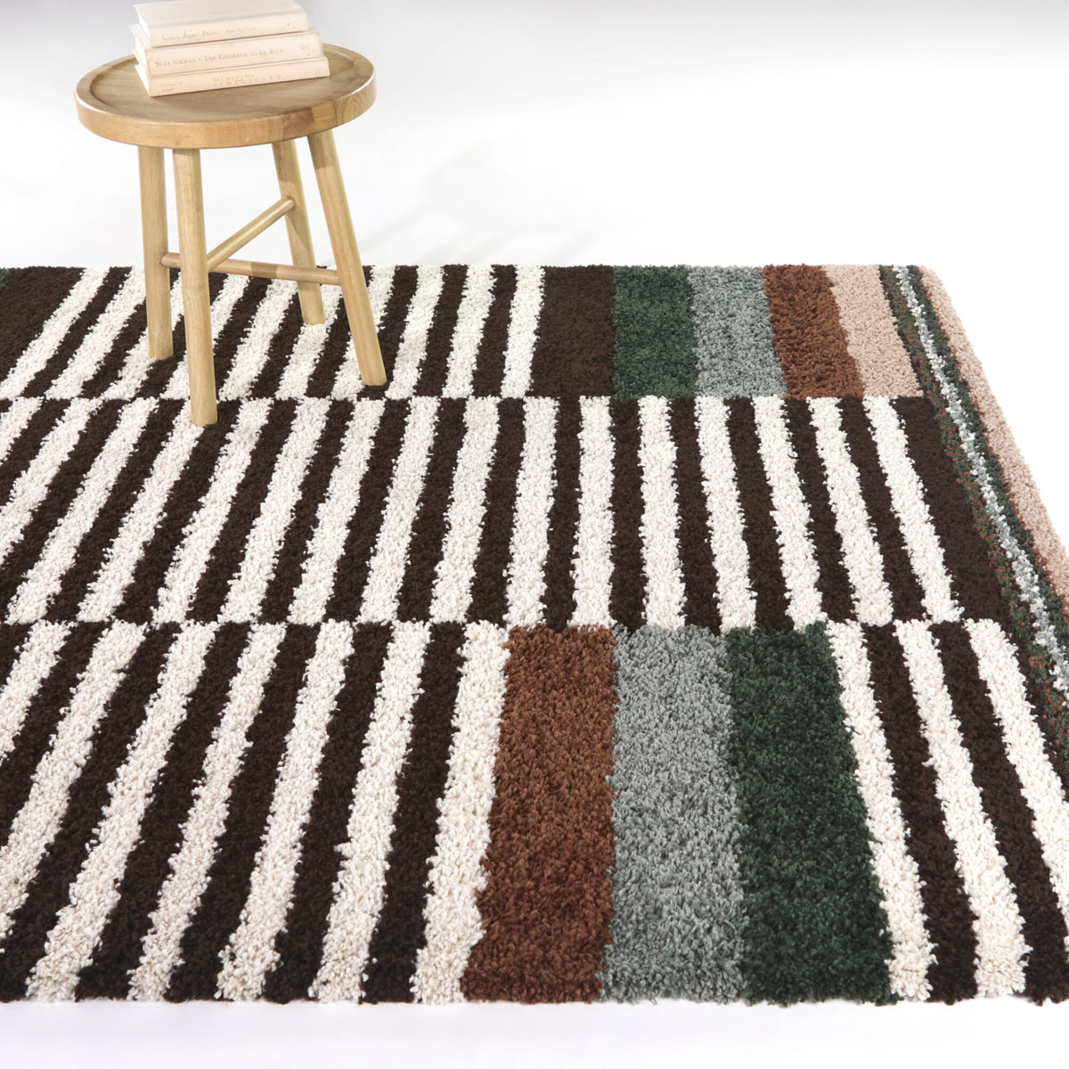 Katz Modern Striped Area Rug