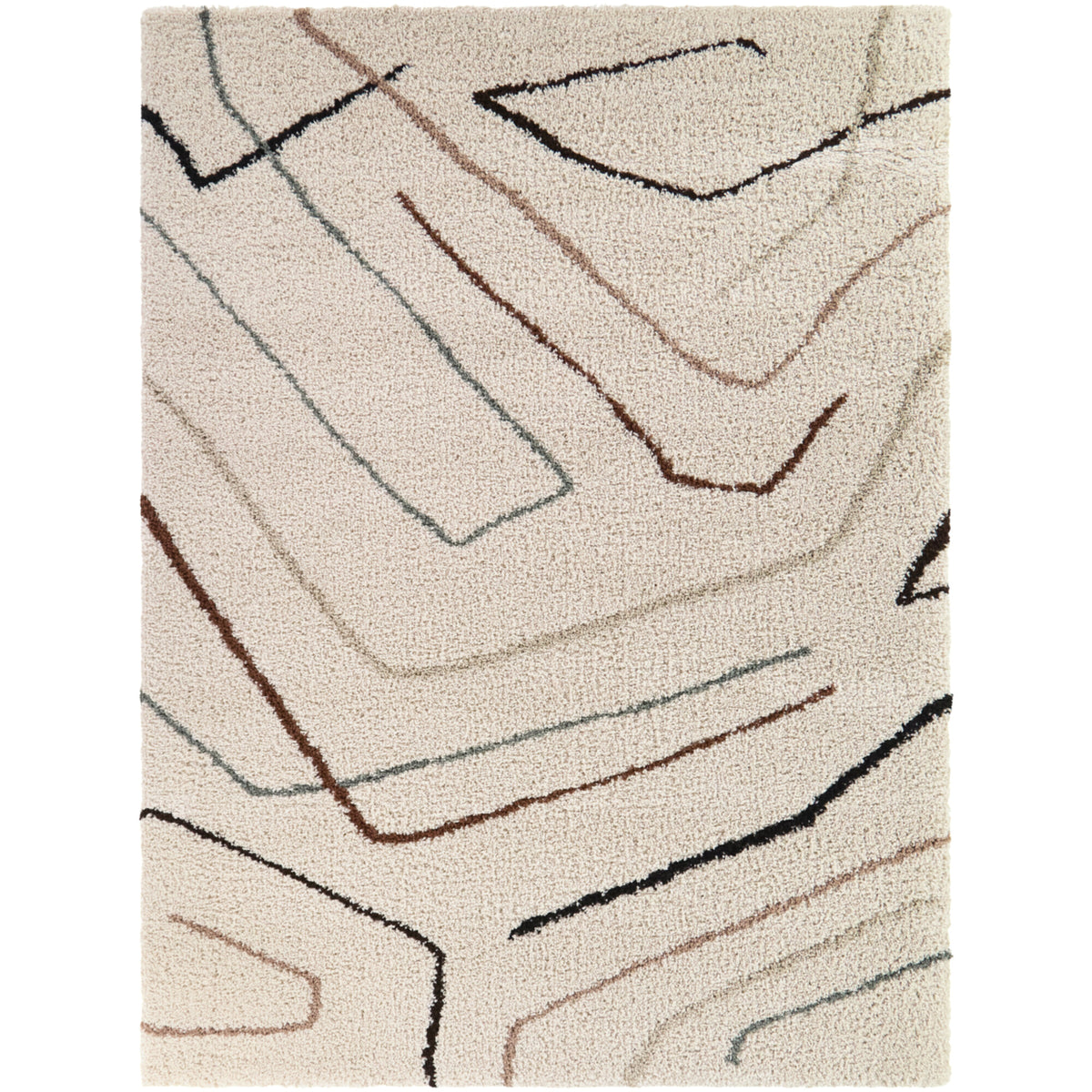 Kary Abstract Modern Area Rug