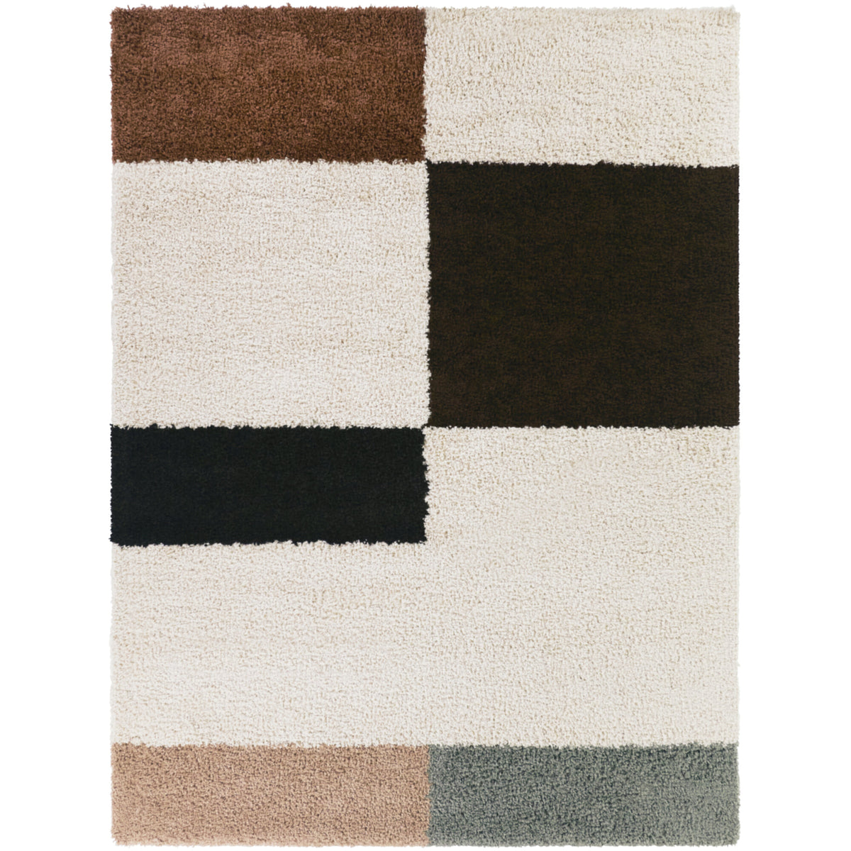 Daniel Modern Color Block  Area Rug