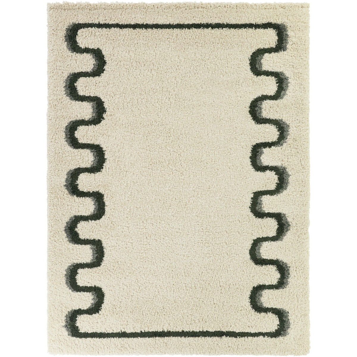 Binford Modern Border Area Rug