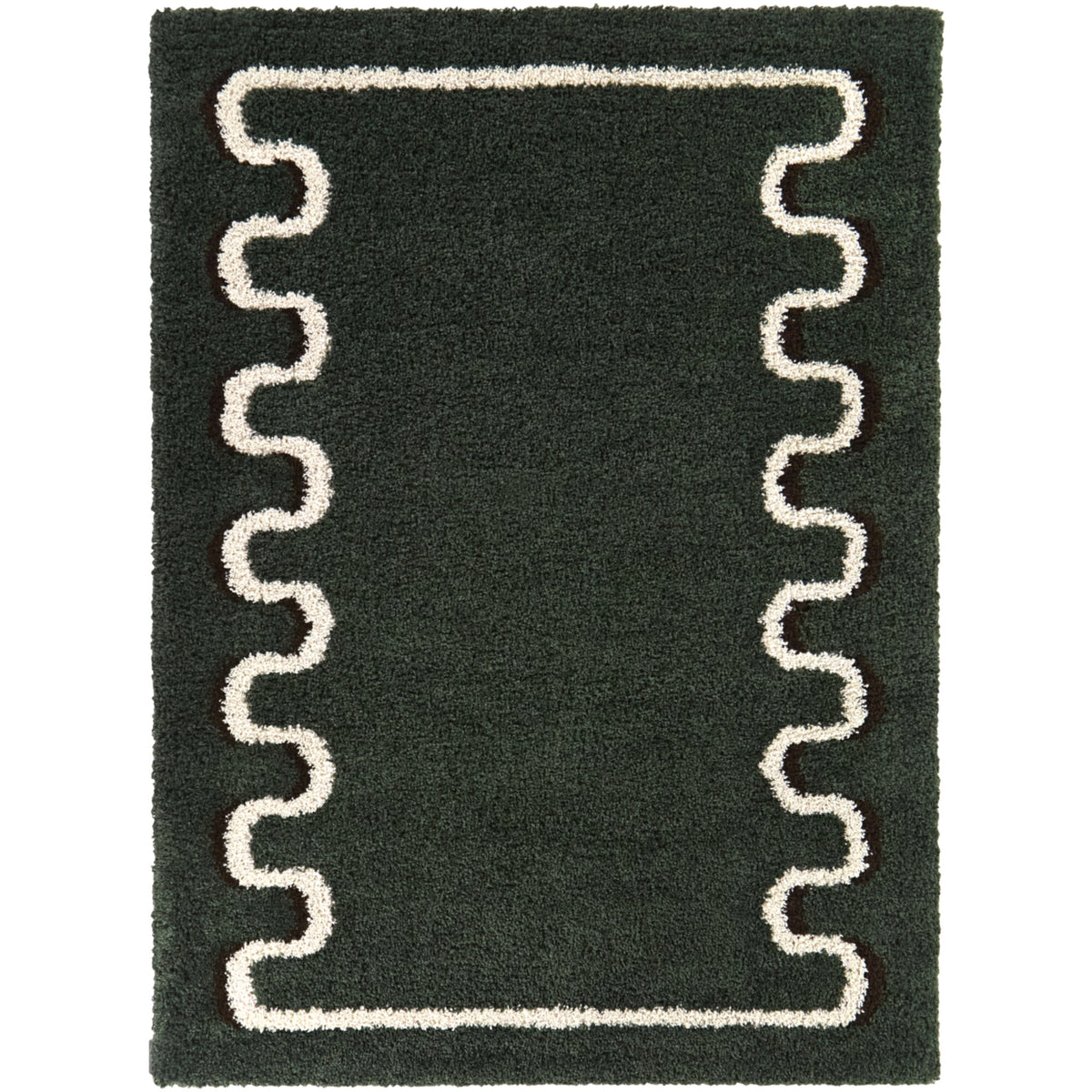 Binford Modern Border Area Rug