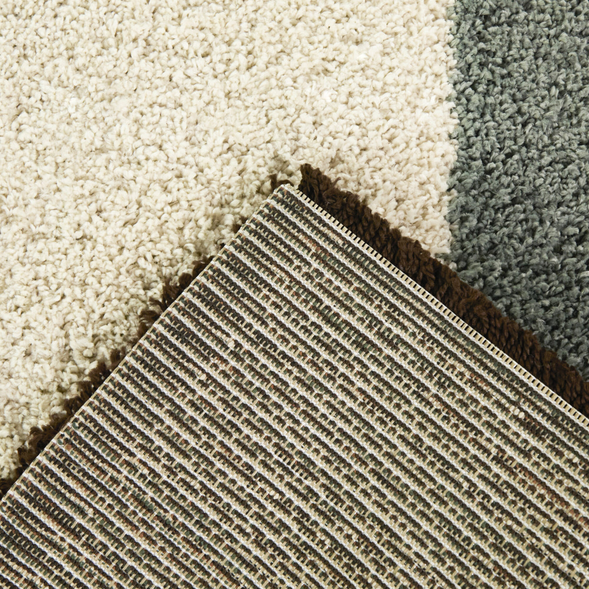 Leucon Assymetrical Border  Area Rug