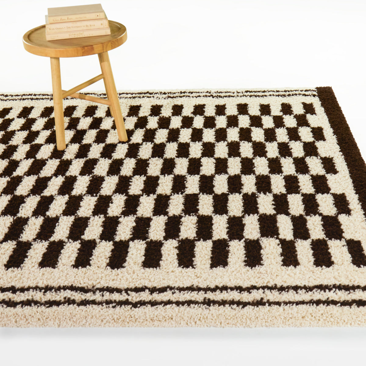 Auden Rustic Checkerboard  Area Rug