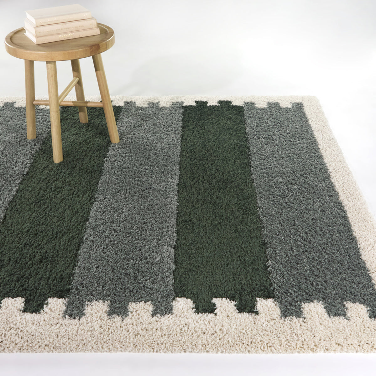 Caproni Transitional Striped Area Rug