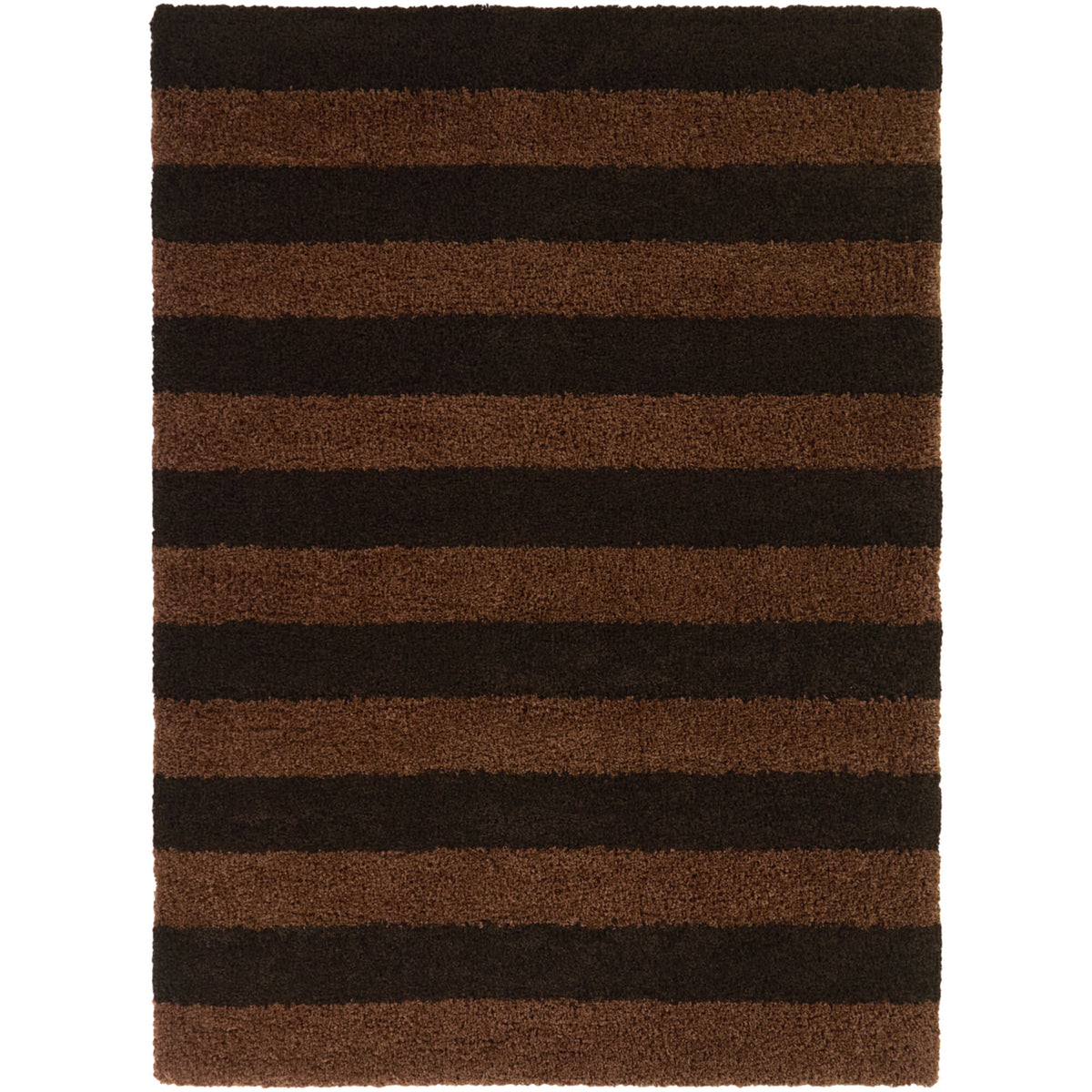 Bruice Striped Shag Area Rug