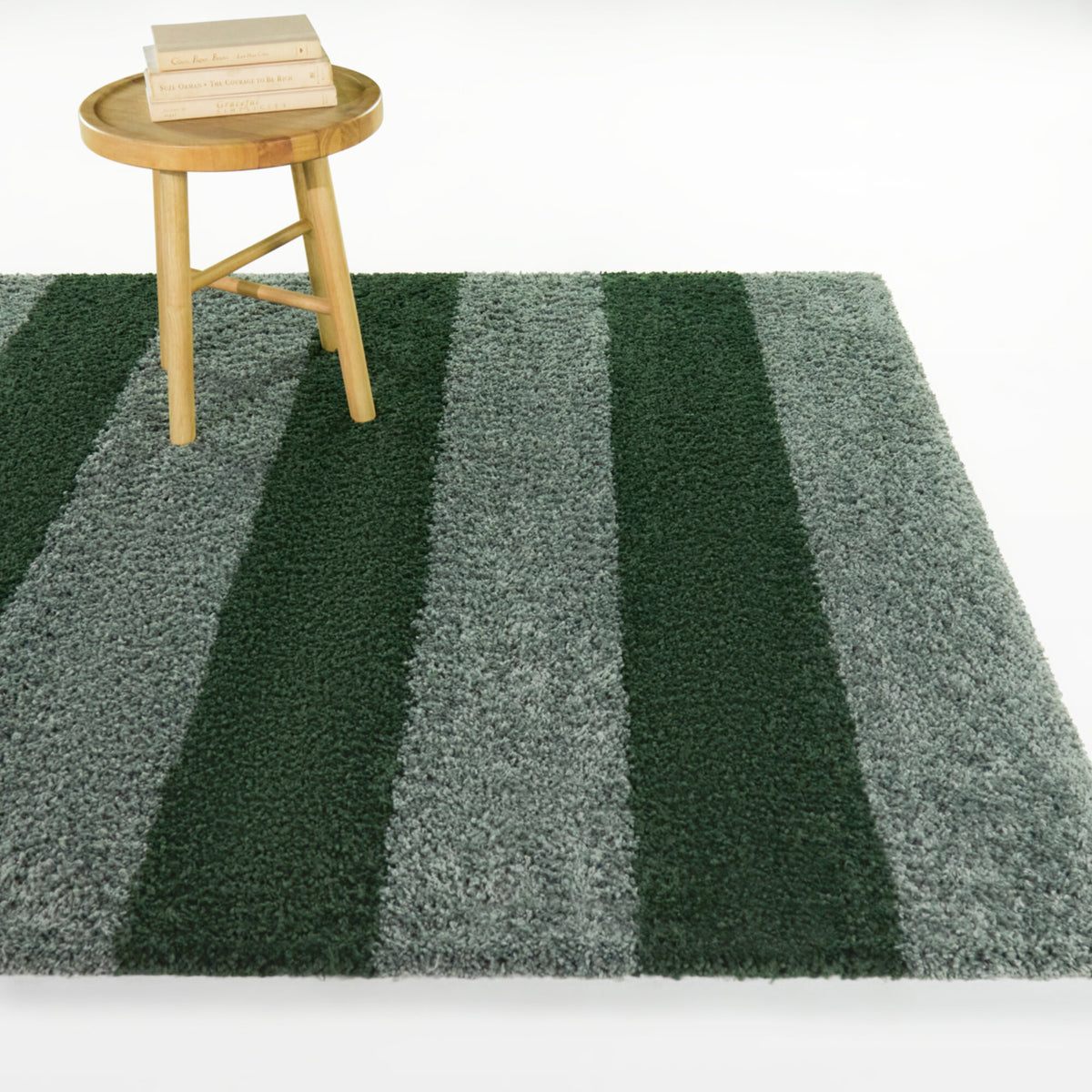 Brodie Striped Shag  Area Rug