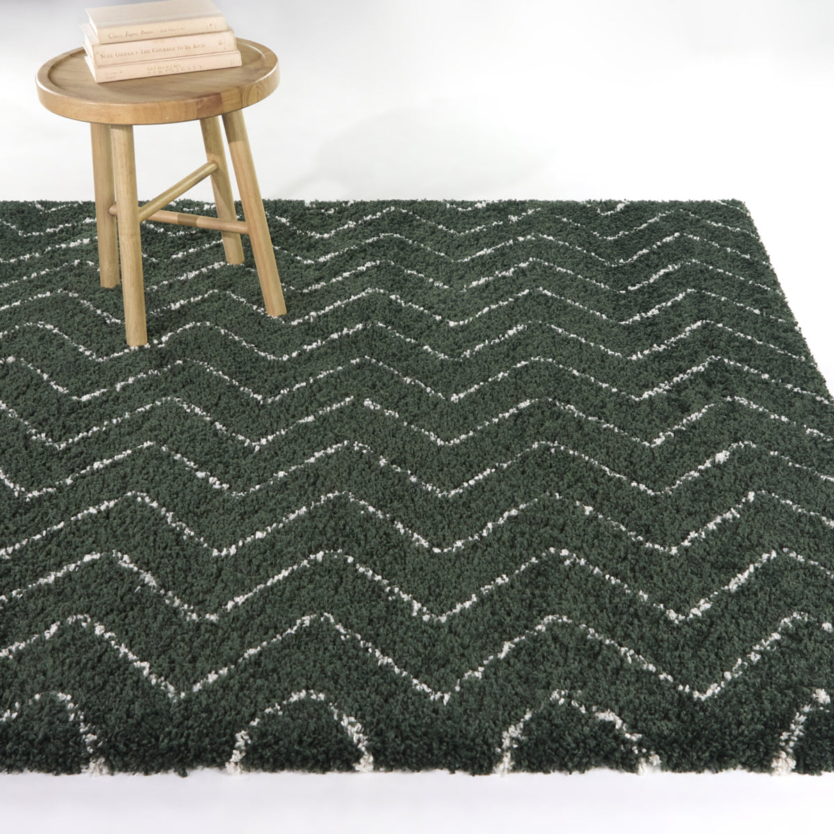 Karr Chevron Shag Area Rug