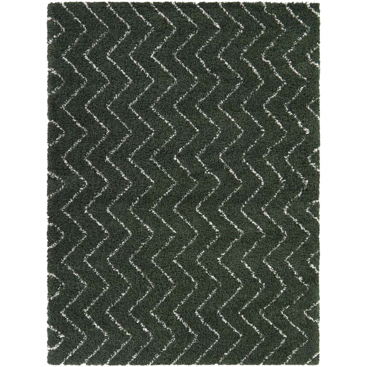 Karr Chevron Shag Area Rug