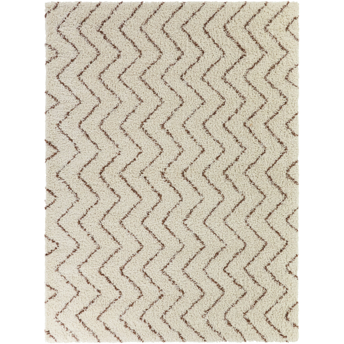 Karr Chevron Shag Area Rug