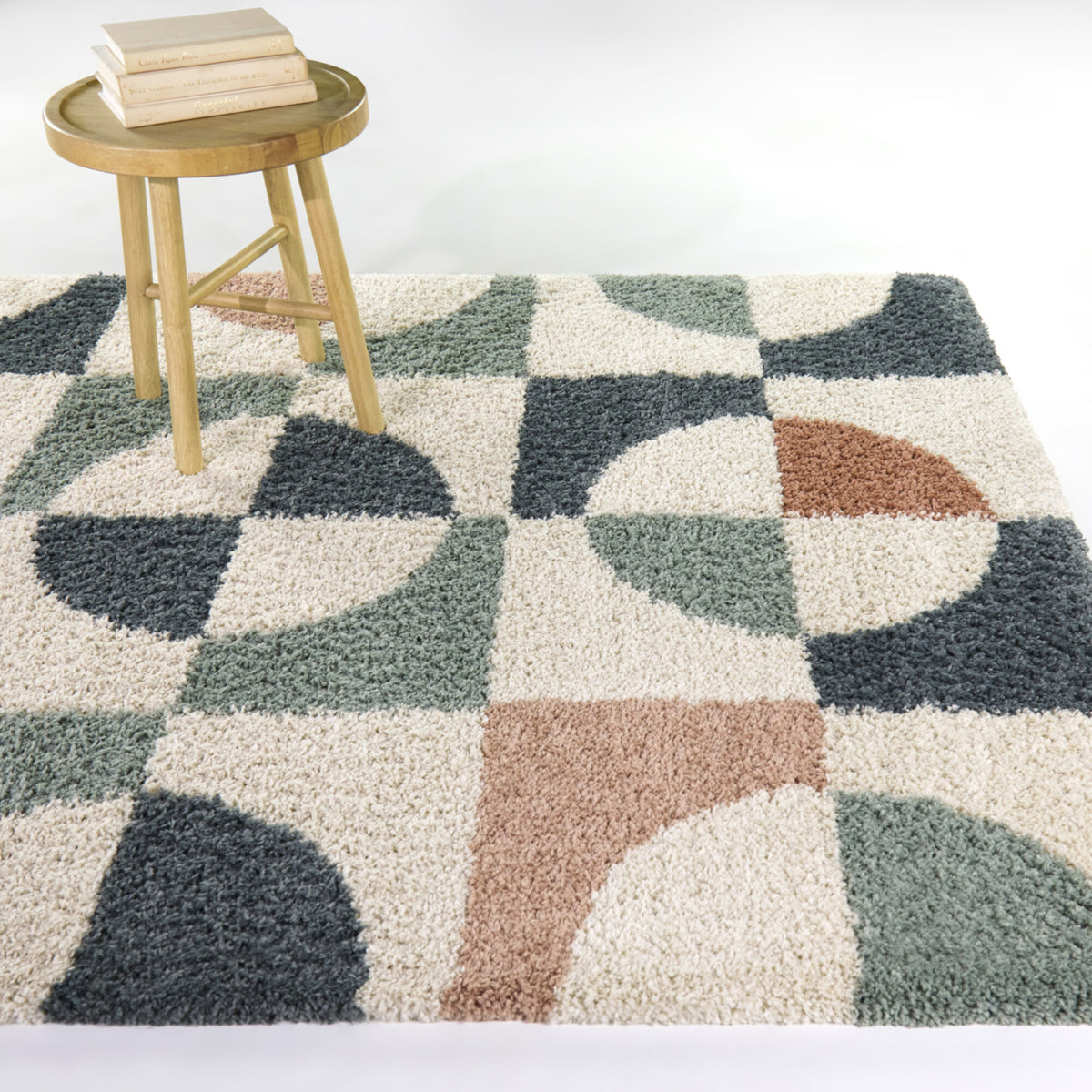 Smithson Geometric Shag  Area Rug