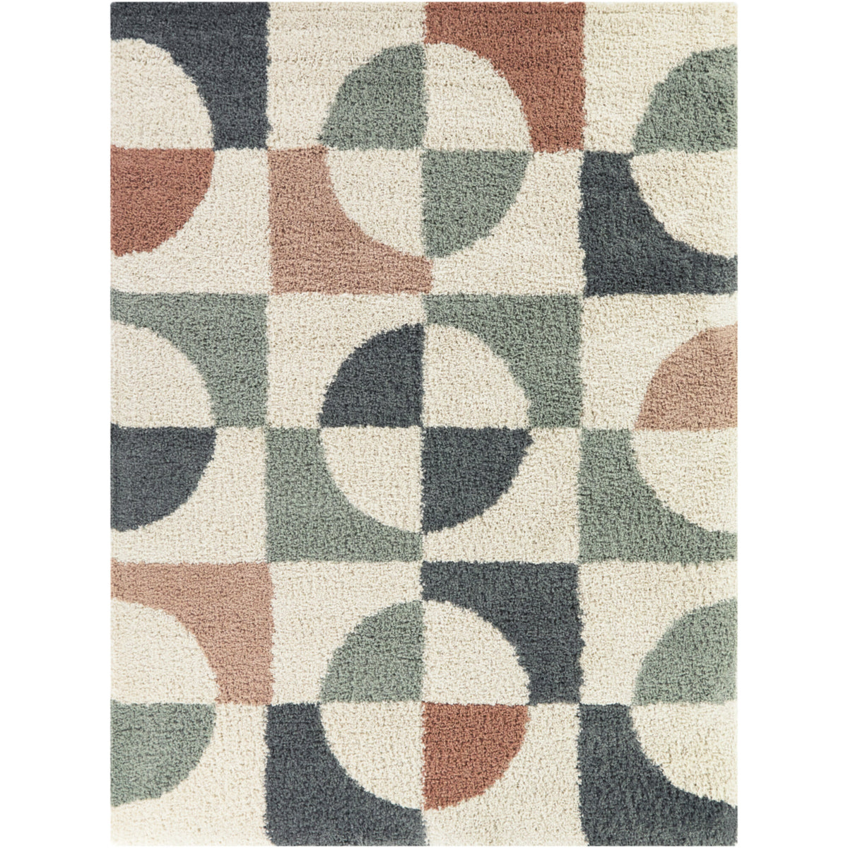 Smithson Geometric Shag  Area Rug