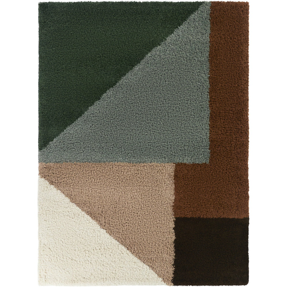 Jordan Color Block Shag Area Rug