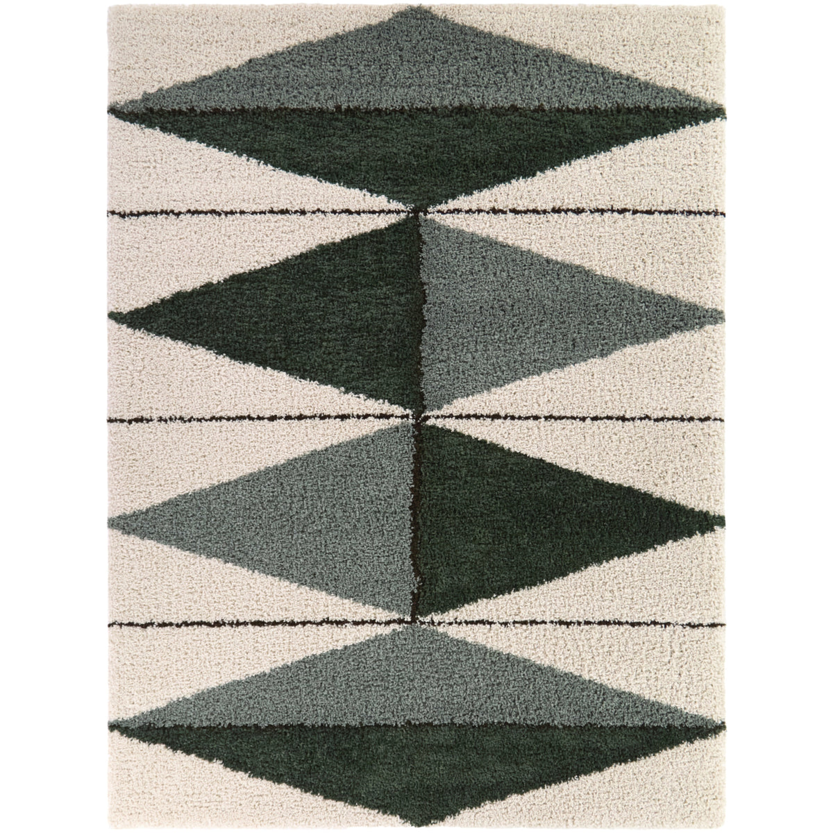 Levine Geometric Shag Area Rug