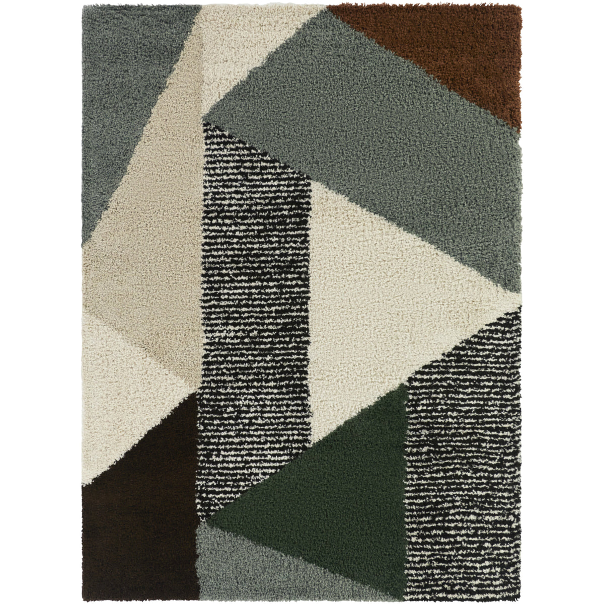 Merril Abstract Shag Area Rug
