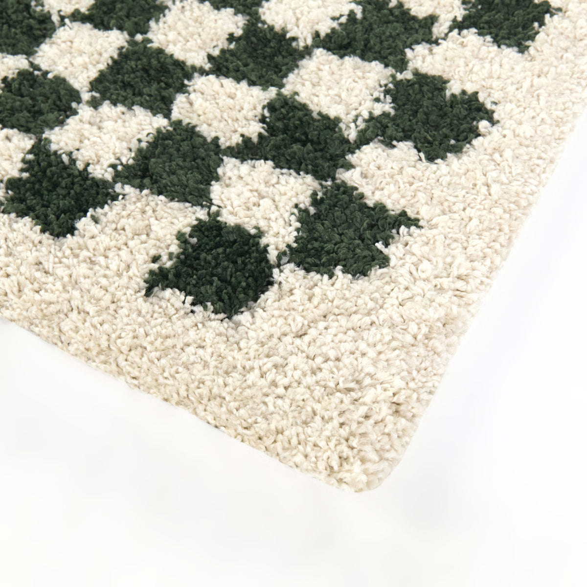 Covey Checkered Shag Area Rug