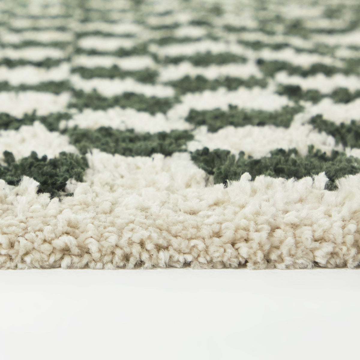 Covey Checkered Shag Area Rug