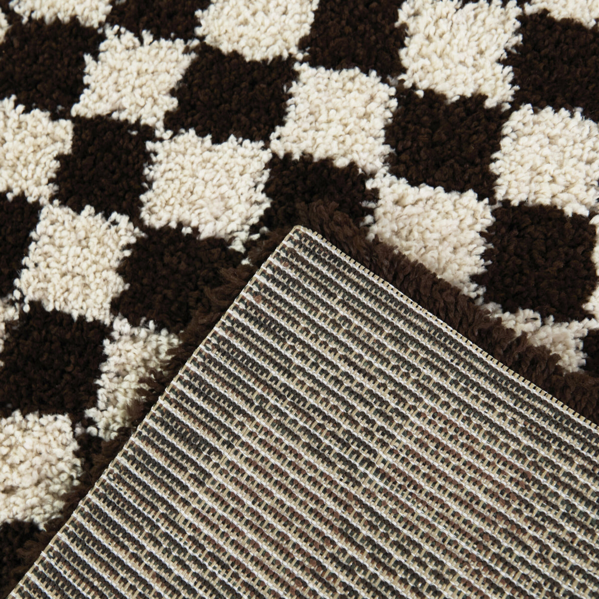 Covey Checkered Shag Area Rug