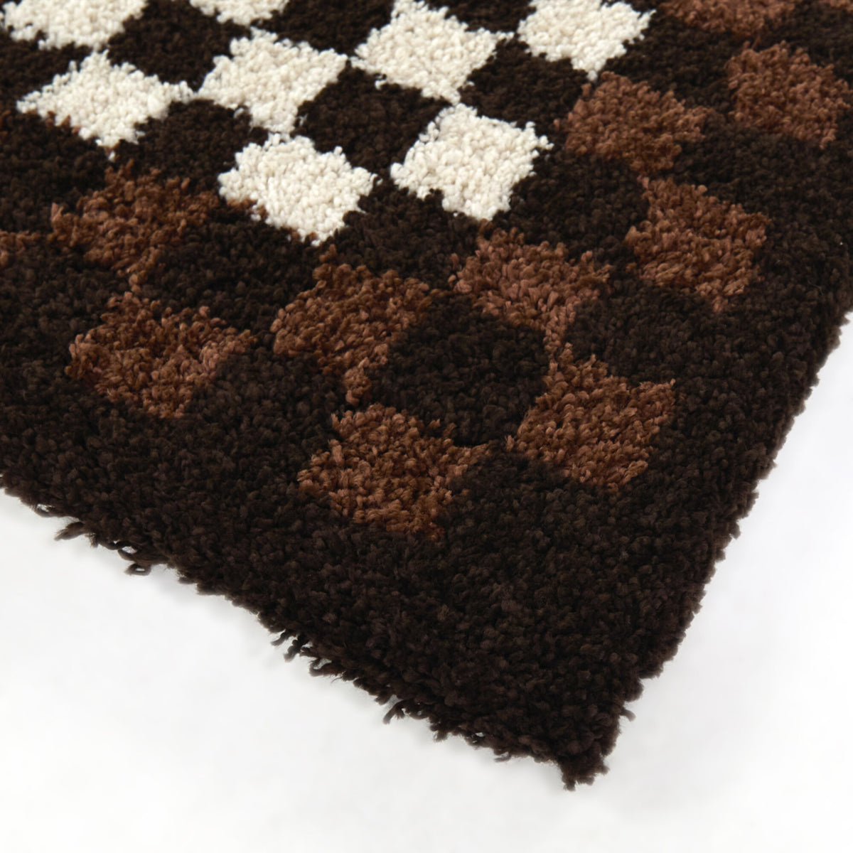 Covey Checkered Shag Area Rug