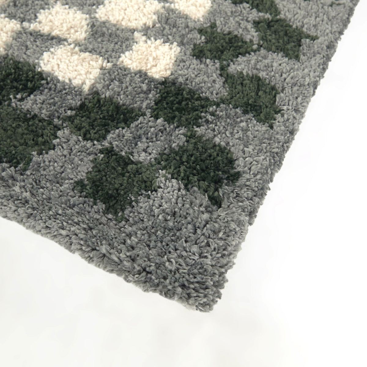 Covey Checkered Shag Area Rug