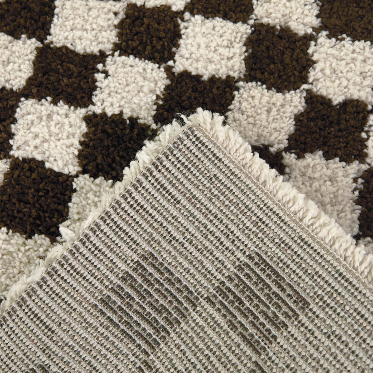 Covey Checkered Shag Area Rug