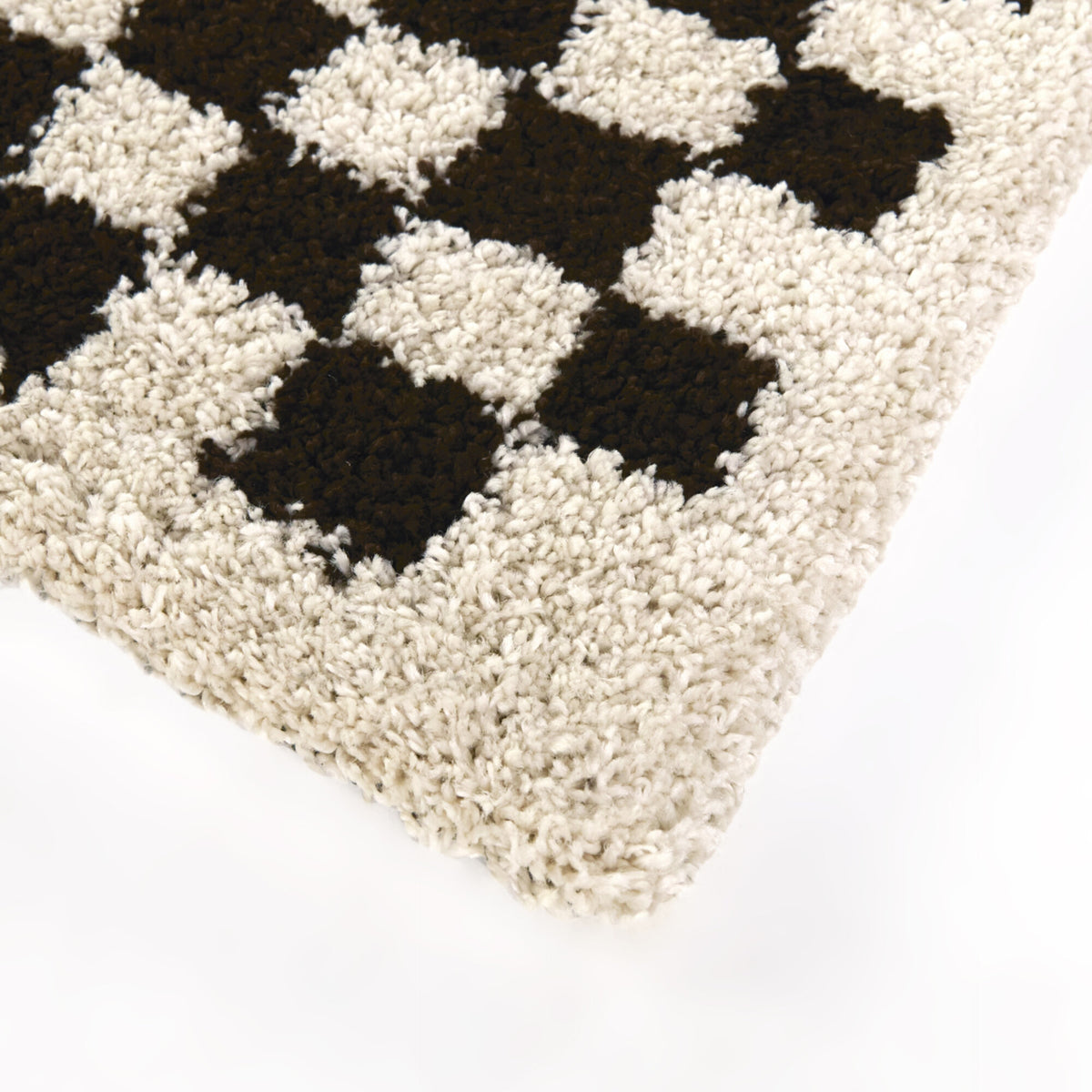 Covey Checkered Shag Area Rug