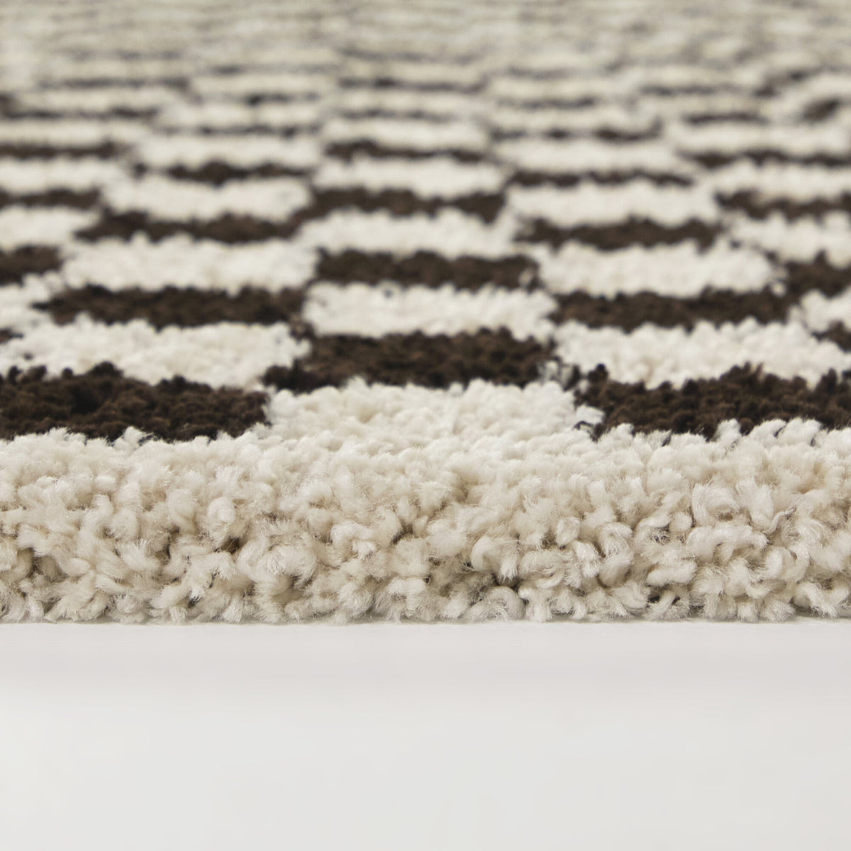 Covey Checkered Shag Area Rug